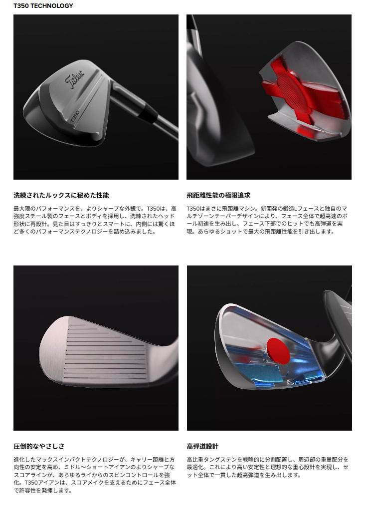 楽天市場】タイトリスト 2025NEW T350 アイアン N.S.PRO 880 AMC