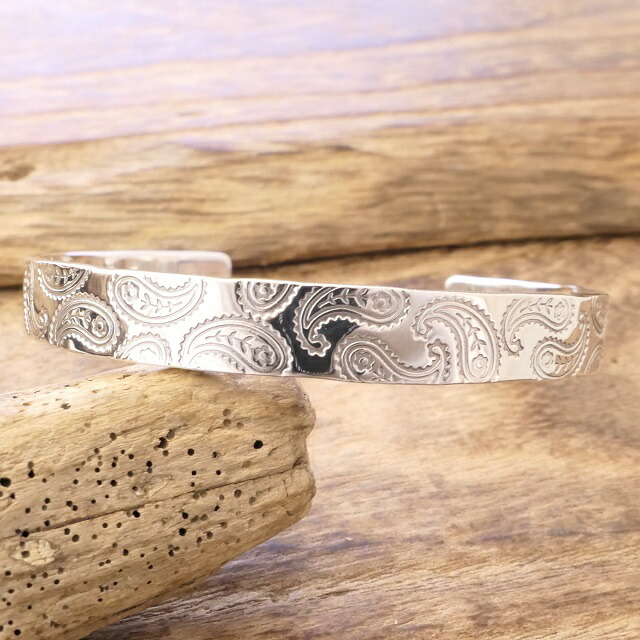 楽天市場】NORTH WORKS(ノースワークス)ペイズリー バングル シルバー