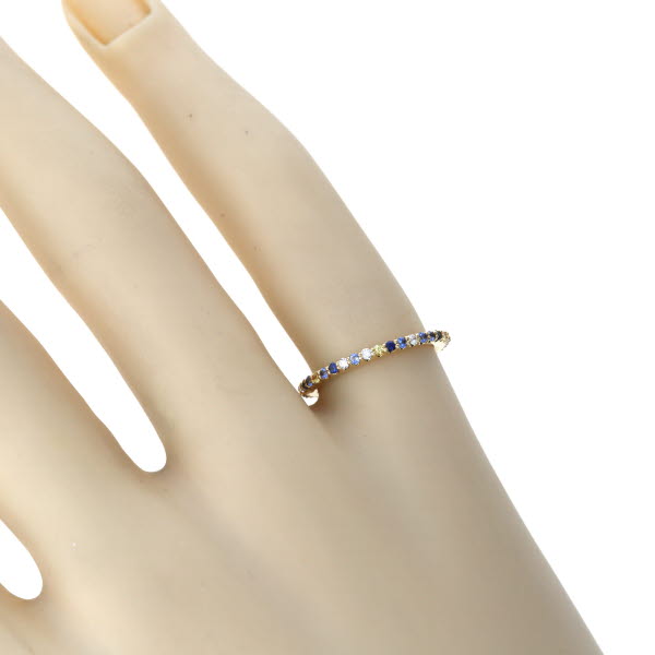 楽天市場】PV ポンテヴェキオ K18YG リング サファイア ダイヤモンド