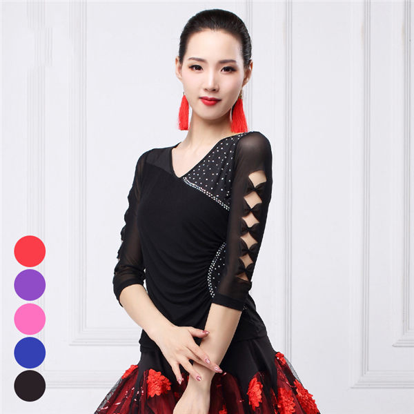 楽天市場】社交ダンス トップス 女性 衣装 上着 競技着 モダンラテン