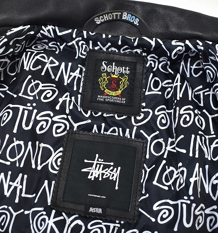 楽天市場】【中古】 STUSSY×SCHOTT (ステューシー×ショット) Classic