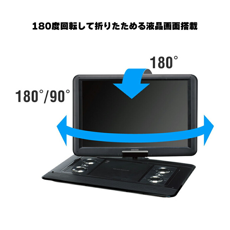 楽天市場】【アウトレット価格】 ポータブルDVDプレーヤー 15.4型