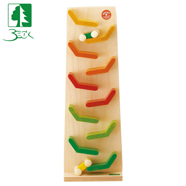 楽天市場】ベック クネクネバーン・ レインボー 木のおもちゃ ドイツ製