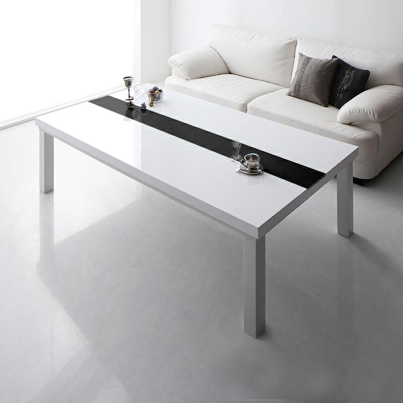 楽天市場】【こたつ】【幅150cm】ホワイト/白天板×黒ガラス・長方形