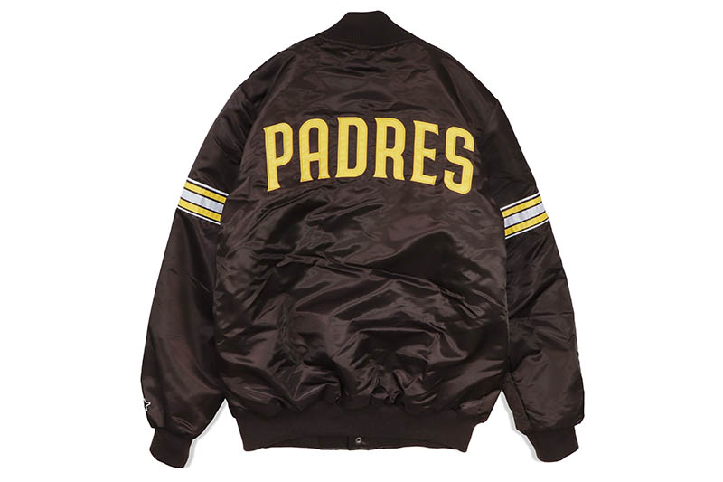 楽天市場】STARTER SAN DIEGO PADRES VARSITY SATIN FULL-SNAP JACKET