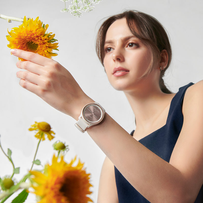 楽天市場】ガーミン GARMIN スマートウォッチ vivomove Sport Peach
