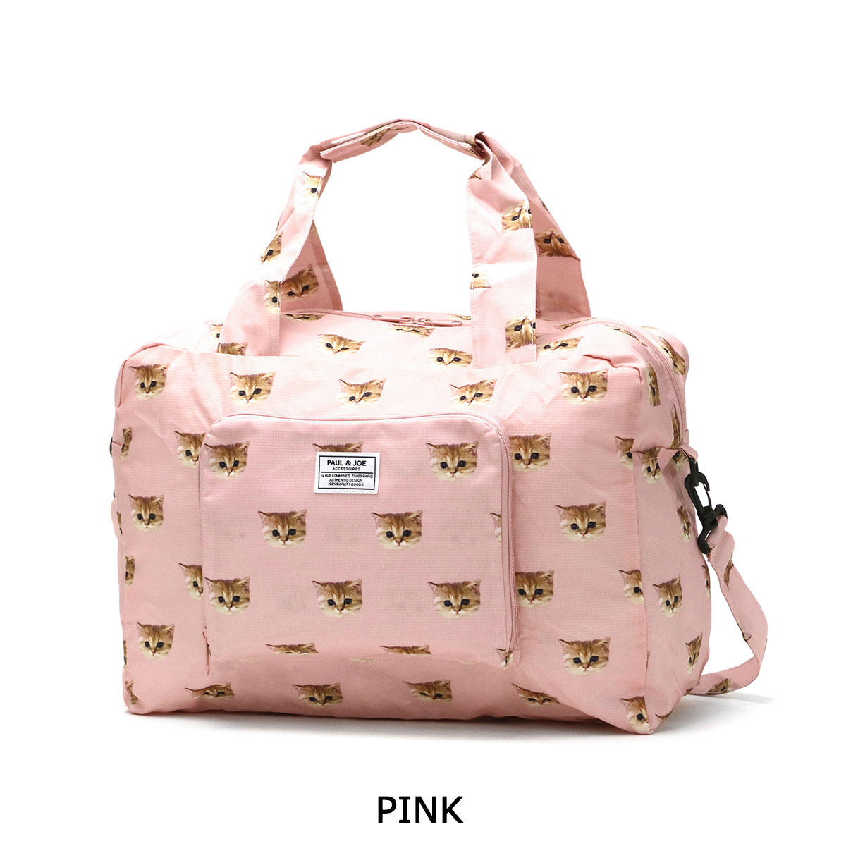 ZOY ゾーイ 2WAY ボストンバッグ 総柄 ピンク系