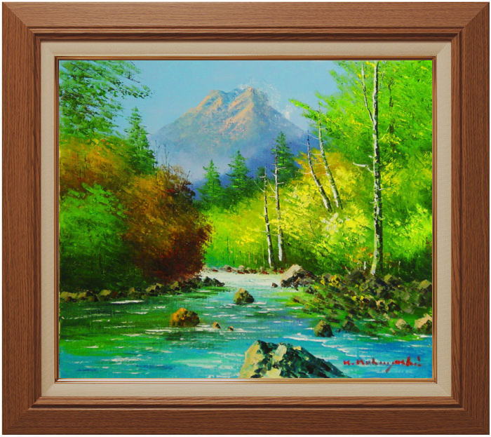 楽天市場】小林幸三 「 焼岳 」 油絵 油彩画 F10 ( 10号 ) : 内田画廊