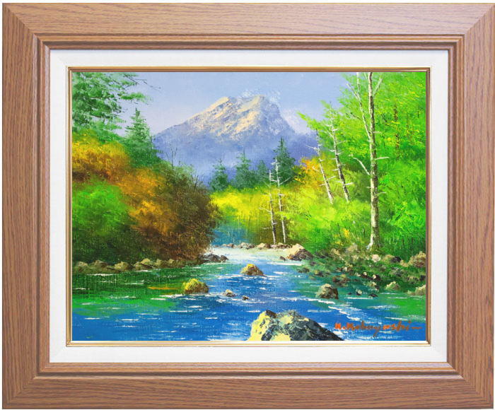 清水晶一 油絵 久地梅林 清水晶一 油絵 久地梅林