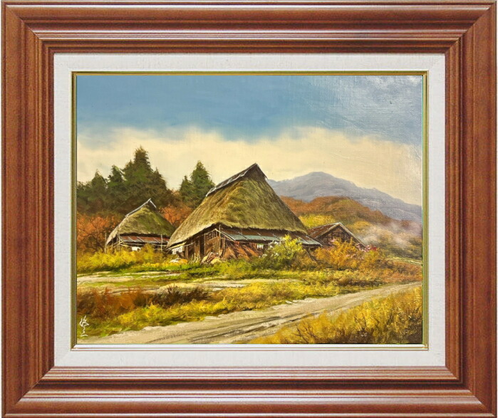 楽天市場】大友修一 「 飯山街道 」 油絵 油彩画 F6 ( 6号 ) : 内田画廊