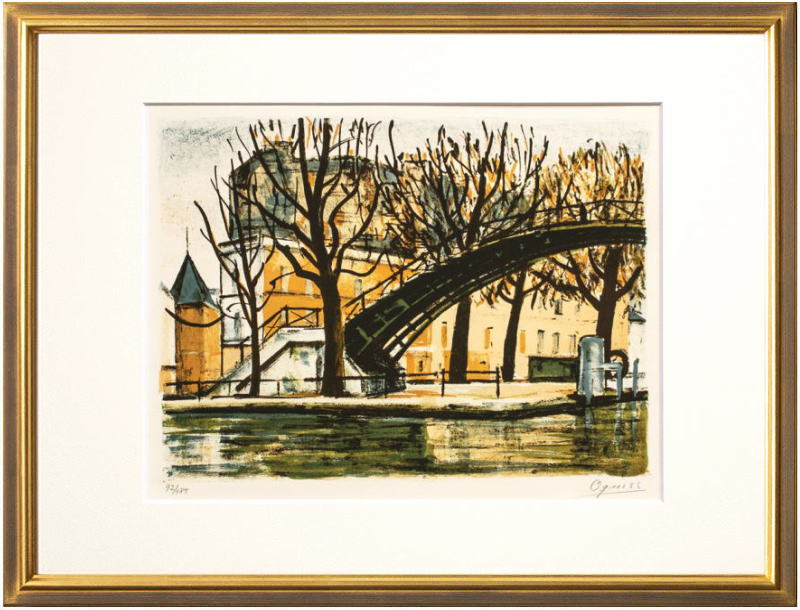 楽天市場】荻須高徳 「パリの橋の下 」 リトグラフ 石版画【新古品