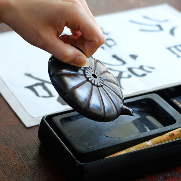 楽天市場】水滴 書道 高岡銅器 菊割 : がらんどう