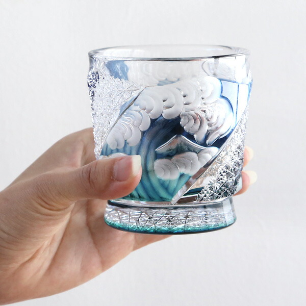 楽天市場】江戸切子 江戸硝子 オールド 四季 夏 但野硝子 切子グラス