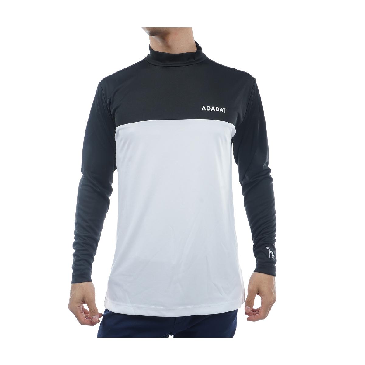 楽天市場】アダバット adabat バイカラー モックネック長袖シャツ