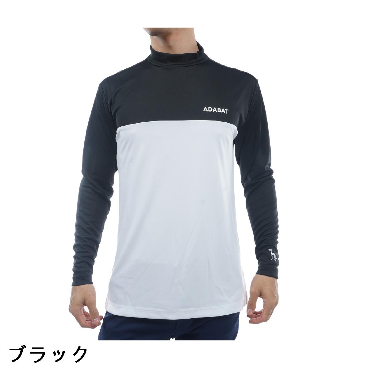 楽天市場】アダバット adabat バイカラー モックネック長袖シャツ