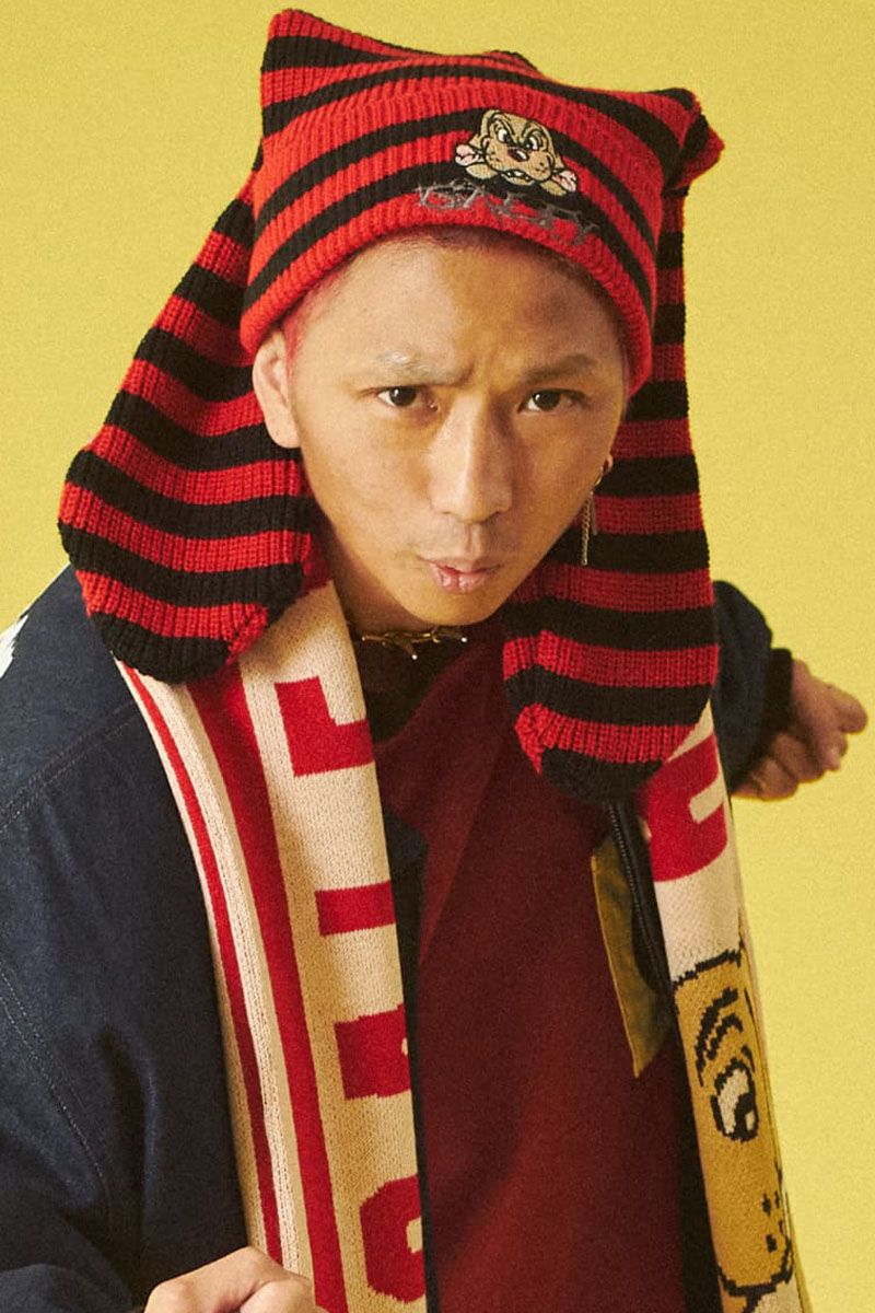 楽天市場】GALFY (ガルフィー) 犬耳ニット帽 RED/BLACK : GEKIROCK