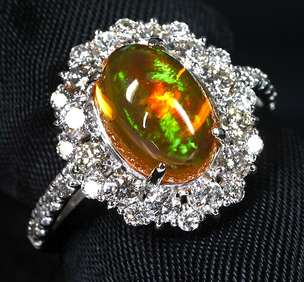 楽天市場】＼スーパーSALE！／極上の大粒ファイアオパール！燃える炎の