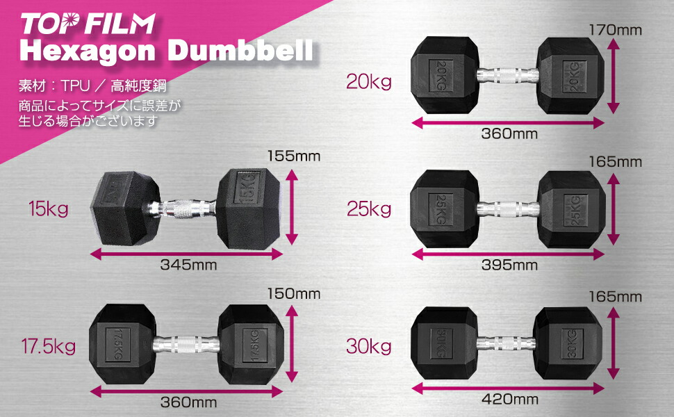 楽天市場】【P3倍&300円OFFcp！】ダンベル ヘキサゴンダンベル