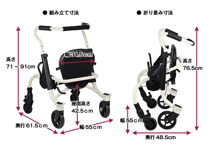 楽天市場】シルバーカー 【幸和製作所(テイコブ/TacaoF) 四輪歩行車