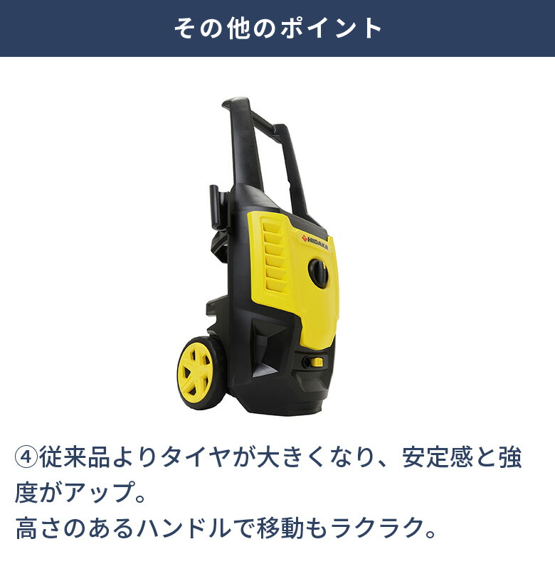 楽天市場】【ハイパワー水圧12.0MPaの汚れ落ち】ヒダカ 家庭用 高圧