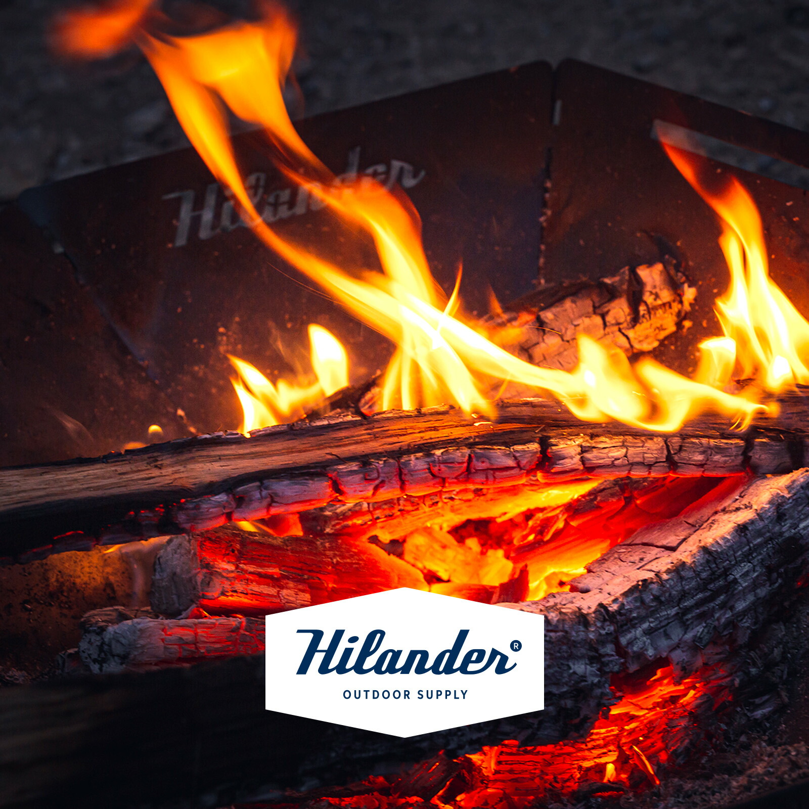 楽天市場】 Hilander(ハイランダー) 焚き火台 六花(りっか)Black