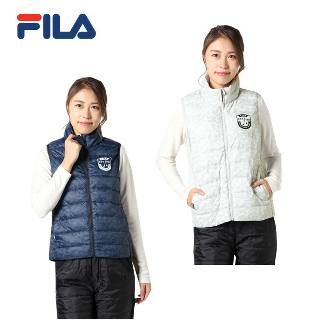 楽天市場】フィラ FILA ゴルフウェア ベスト レディース ライトダウン