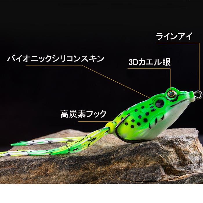 楽天市場】フロッグ ルアー カエル 5色セット 5g 8g 15g ブラックバス