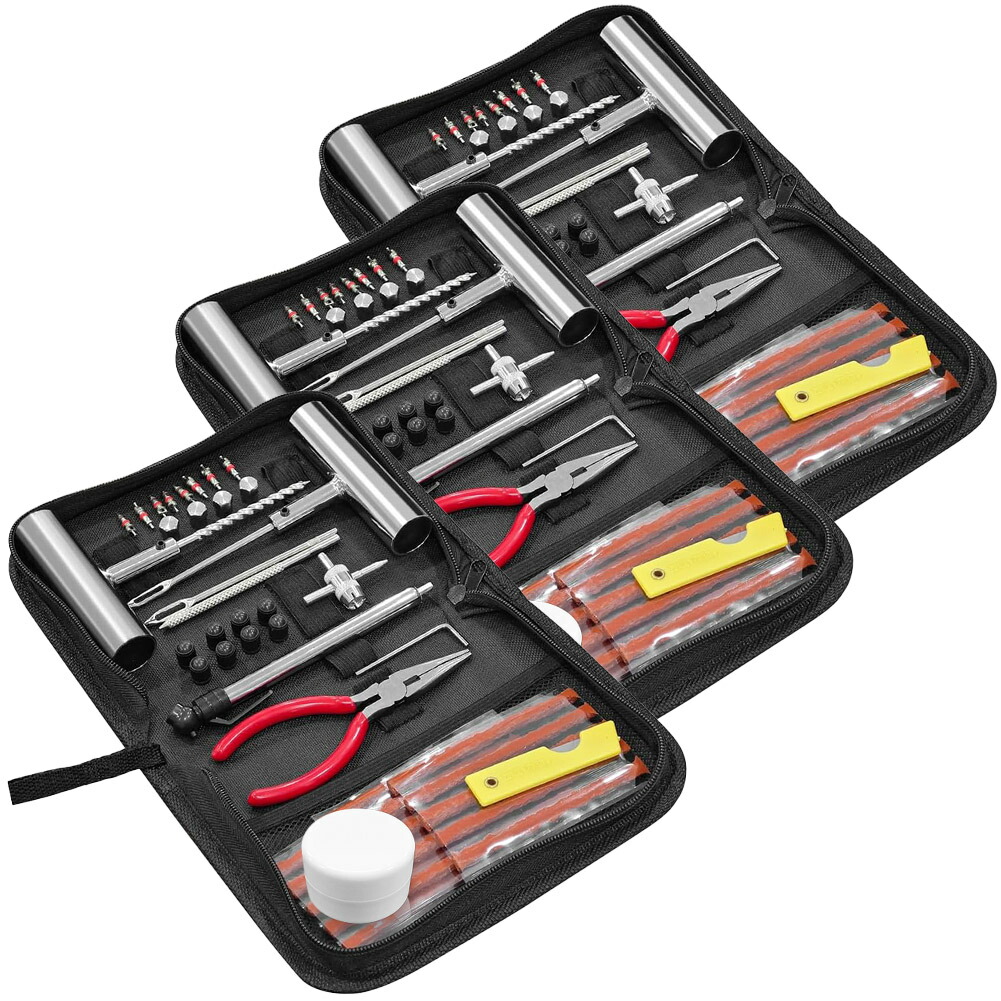 楽天市場】パンク修理キット 46点セット タイヤ修理 バイク 車 パンク