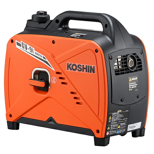 楽天市場】発電機 小型 家庭用 インバーター 工進 GV-9i 2年保証 送料
