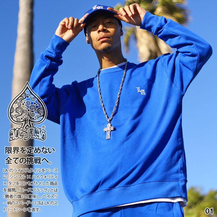 楽天市場】ACE FLAG トレーナー ブランド スケボー 長袖 スウェット 裏