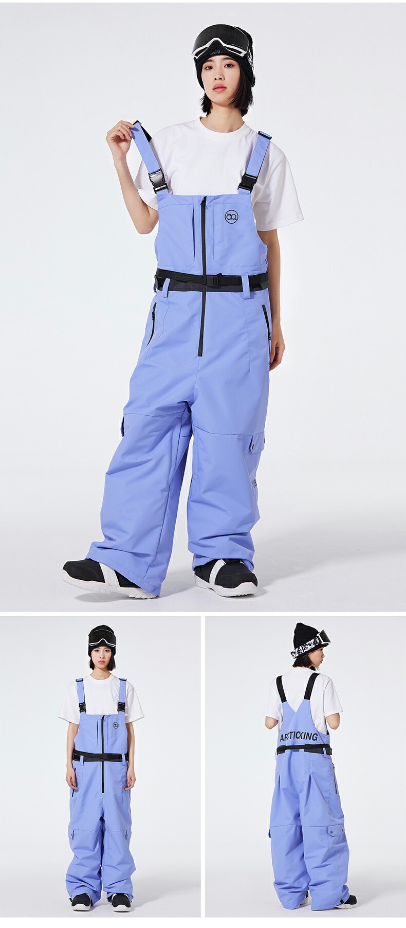 楽天市場】スノーボードウェア スキーウェア ストレッチ ビブパンツ
