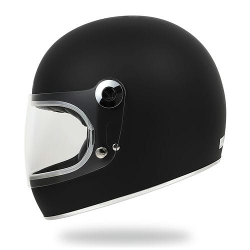 楽天市場】フルフェイス へルメット バイク ビンテージ マットブラック