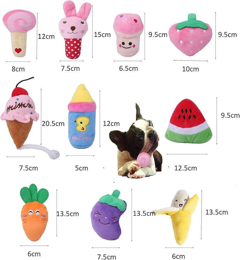 楽天市場】犬おもちゃ Bluestarz13923 音が鳴る ぬいぐるみ 10点セット