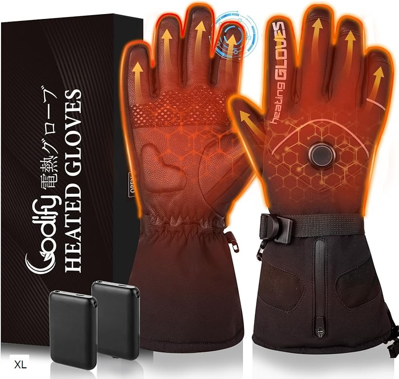 楽天市場】電熱グローブ バイク 電熱手袋3秒で速暖 両面発熱 電池残量