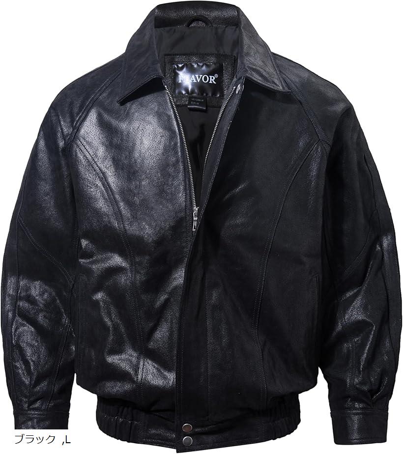 未使用級 90's DURANTE レザージャケット 本革 ボンバー ブラック 未