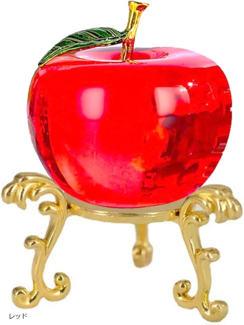 楽天市場】りんご リンゴ 林檎 オブジェ 台座 クリスタル ガラス 玄関