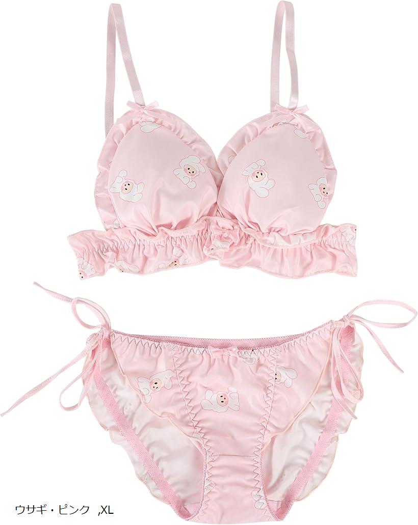 楽天市場】大きいサイズ ゆめかわ フリフリ ノンワイヤー ブラ