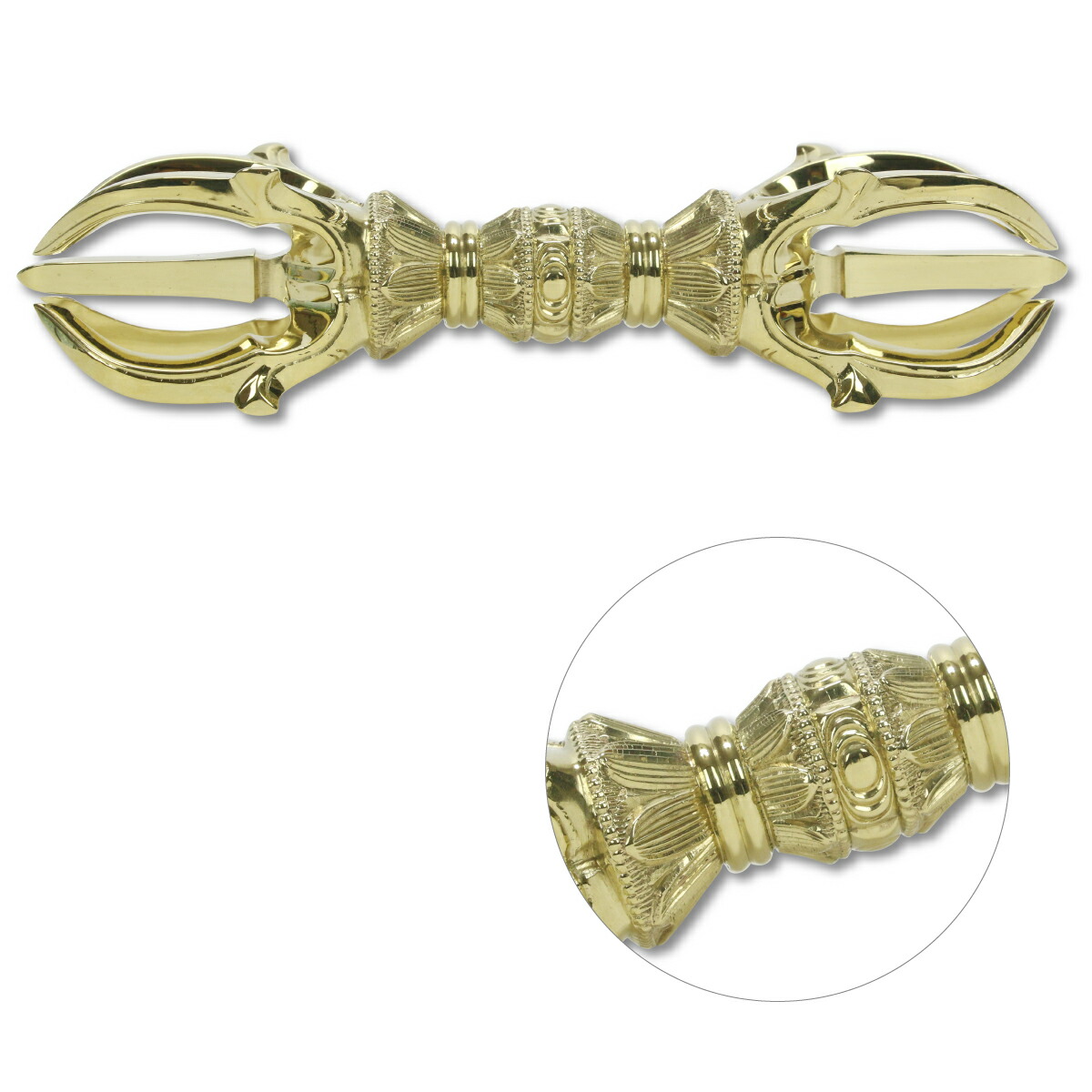 楽天市場】五鈷杵 15cm 大サイズ 真言宗 密教法具 金剛杵 真鍮 日本製