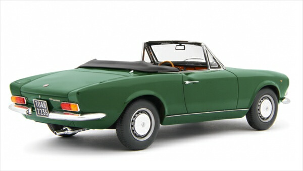 楽天市場】ミニカー 1/18 1968 フィアット124 スパイダー 緑色 FIAT