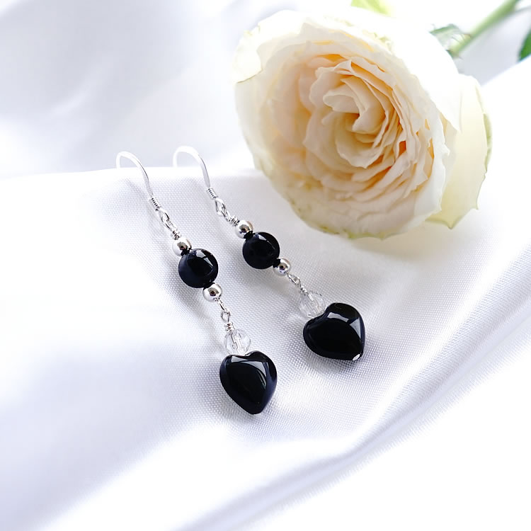 楽天市場】天然石 オブシディアン タイガーアイ ピアス 【願いを現実化