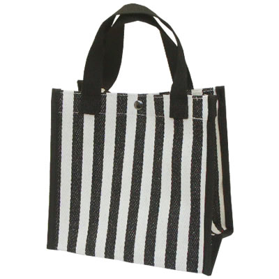 楽天市場】【メール便送料無料】ストライプ ミニトートバッグ スクエア