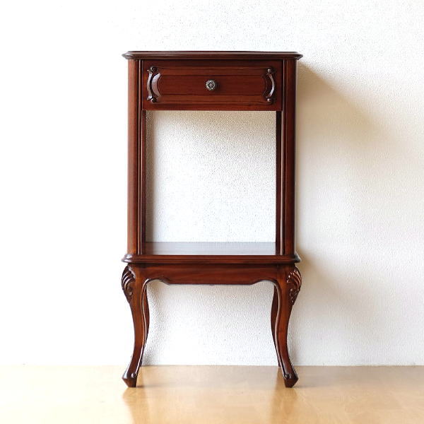 楽天市場】コンソール マホガニー 花台 無垢材 木製 アンティーク 天然