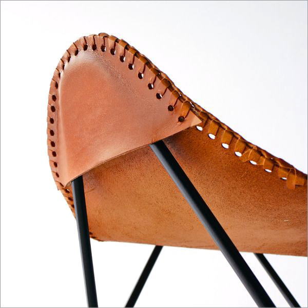 楽天市場】スツール レザー 本革 アイアン アンティーク レトロ 革製