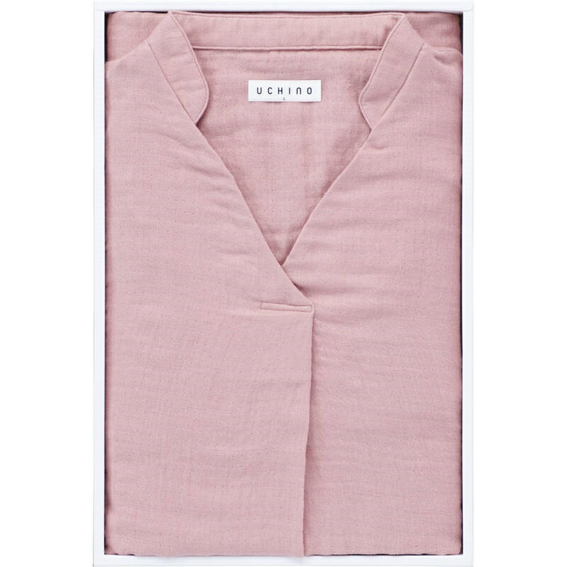 楽天市場】（品薄）UCHINO マシュマロガーゼ 七分袖タックワンピース M