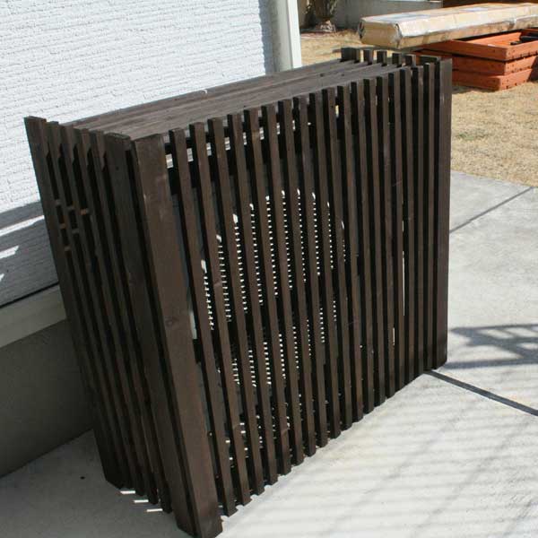 楽天市場】折りたたみ木製室外機カバー/目隠し 室外機カバー/RCP