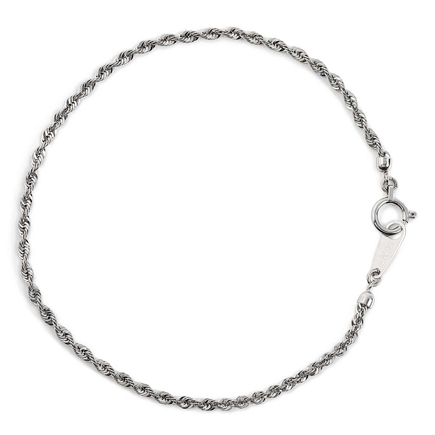 楽天市場】ブレスレット プラチナ パイプロープ チェーン 幅2mm 18cm