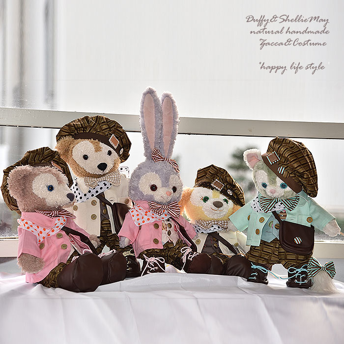 楽天市場】ダッフィーシェリーメイコスチューム・Sサイズ43cm☆豪華5体