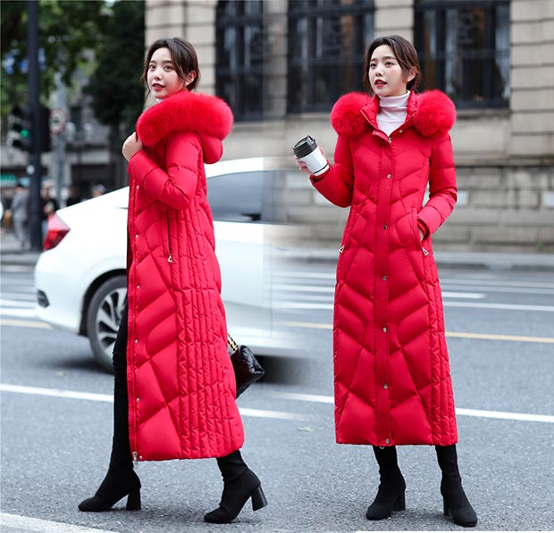 楽天市場】超ロング ダウンコート レディース 冬 防寒 暖かい 美