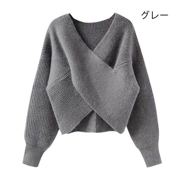 楽天市場】Vネックセーター ニット オフショルダー オフショルニット