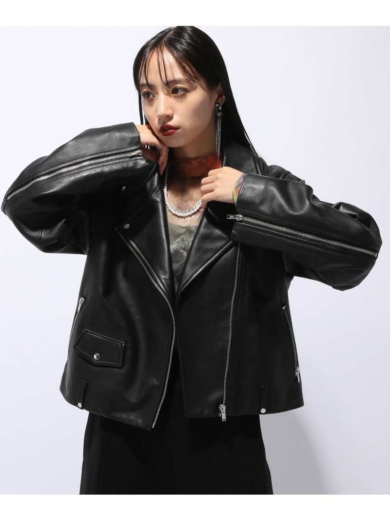 楽天市場】レザーライダースジャケット HARE ハレ ジャケット